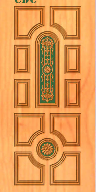 Exclusive CNC Door Carving Panel 3D STL
