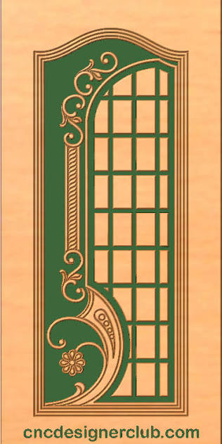 Premium 3D Floral Panel STL