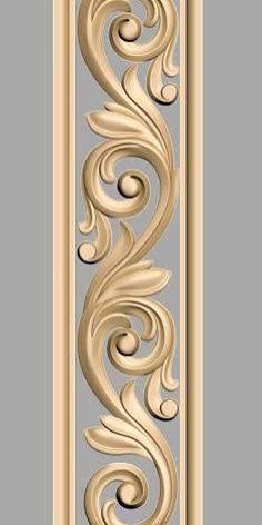Premium 3D Floral Panel STL